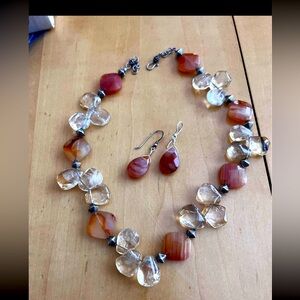 Sterling Silver/Polished Stone